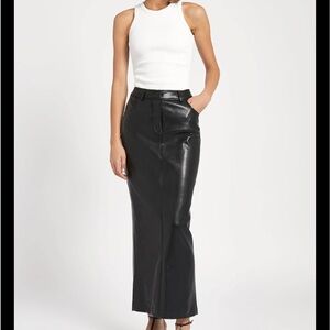BOA - faux leather maxi skirt